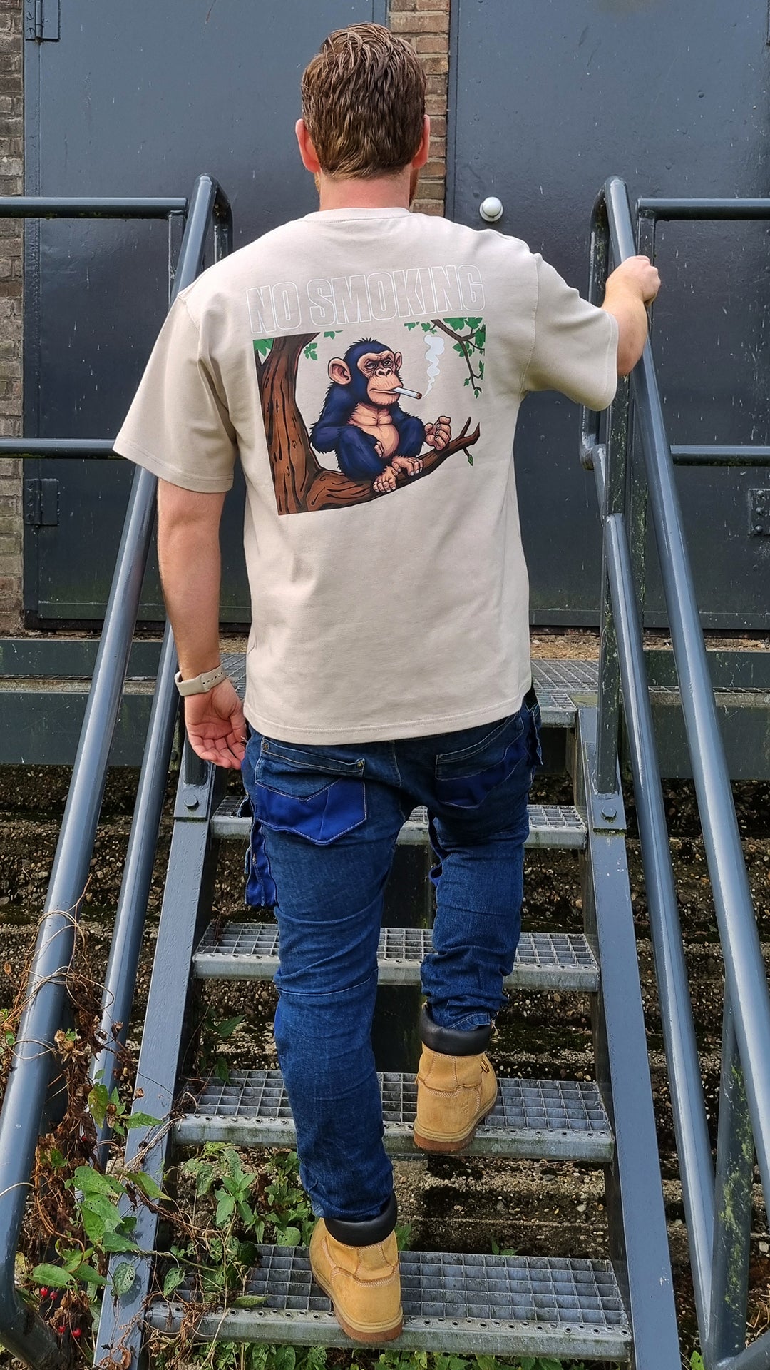 NO SMOKING CHIEF S - Heavy T Beige