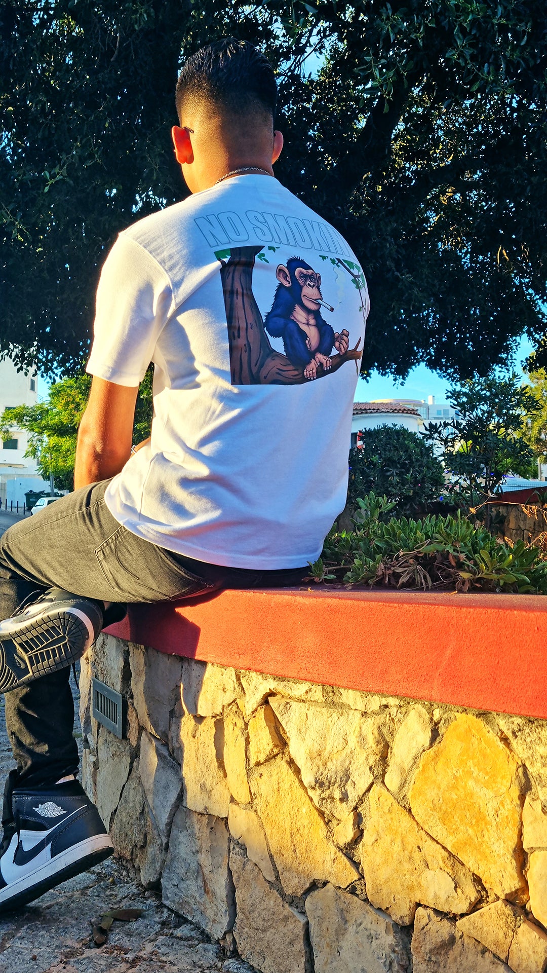 NO SMOKING CHIEF S - Heavy T White